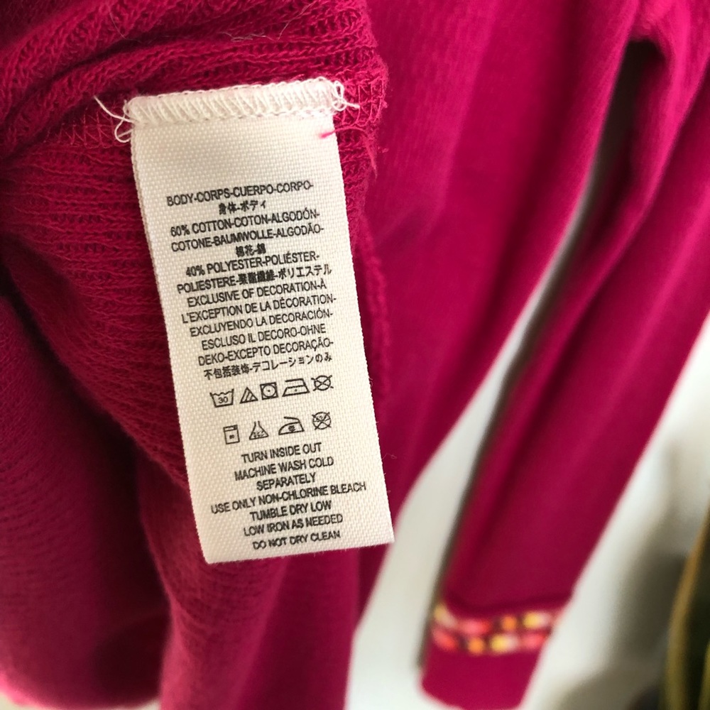 Free People Thermal Embroidered Henley Long Sleeve - Picture 8 of 8